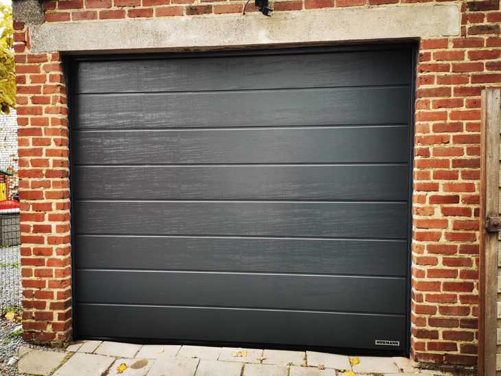 Garagepoorten M-profilering Woodgrain