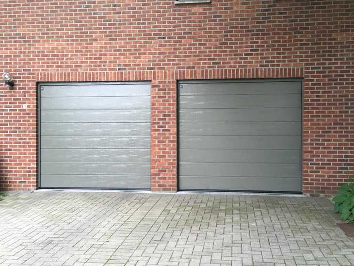 Garagepoorten M-profilering Woodgrain