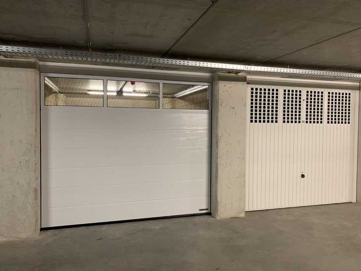 Garagepoorten M-profilering Woodgrain